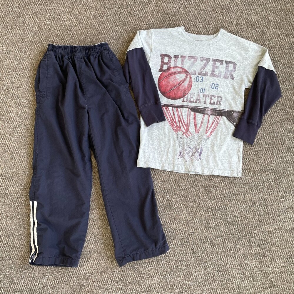 Boy's WES & WILLY Active Outfit BASKETBALL Medium 10 12